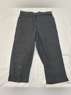 Women’s Northern Reflections Black & White Check Capris
